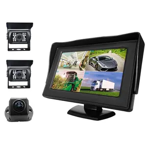 For Heavy Duty Car Monitor Truck Monitor 720P 1080P HD Rear View Truck Bus Car Monitor Reverse Backup Camera System