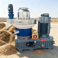 Vente directe usine : Granulateur de copeaux de bois, ligne de production de granulés de sciure et de coques de riz, granulateur biomasse à matrice annulaire
