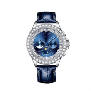 Reloj de Lujo con Moissanita para Hombre, Automático, Mecánico, Correa de Cuero, Resistente al Agua, Gran Venta - Product Image 3