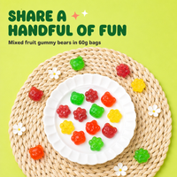 Op maat gemaakte private label gummy bear jelly snoep OEM ODM multi-smaak zachte bulk groothandel snoepfabriek