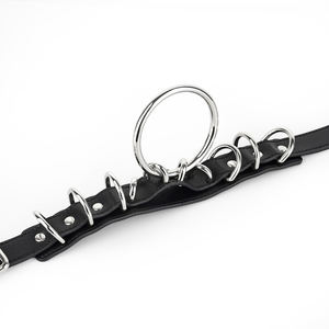 Venta al por mayor nuevo estilo ajustable PU cuero con pinchos remache collares para mascotas personalizado <span class=keywords><strong>Spike</strong></span> gargantilla collares - Product Image 3