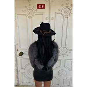 Chapeau et casquette ethniques noirs Uriana - Product Image 1