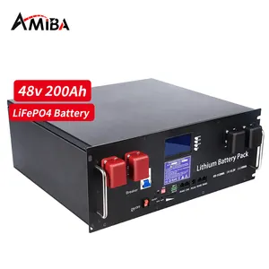 EU在庫ソーラーエネルギー貯蔵51.2v50ahホームラックリチウムイオンバッテリーlifepo4 48v 100ah 200ah 300ah lifepo4バッテリーパック