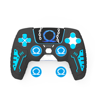 Étui de protection en silicone antidérapant de haute qualité pour manette DualSense PS5, compatible avec la charge directe facile