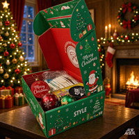 Boîte Express Personnalisée Haut de Gamme à Fermeture Auto-adhésive, Boîte Express de Noël avec Fermeture Éclair Gratuite et Film Adhésif Facilement Déchirable