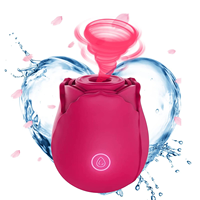 Vibrateur Rose en Gros Rechargeable par USB, 10 Modes de Vibration, Étanche, Jouet Sexuel pour Femmes avec Stimulation Clitoridienne et des Mamelons