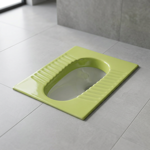 WC à la turque en céramique vert bon marché, design Orissa, sanitaires indiens - Product Image 2