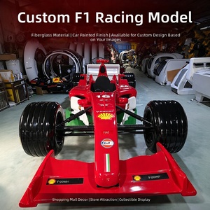 Modelo <span class=keywords><strong>de</strong></span> Exhibición <span class=keywords><strong>de</strong></span> Auto <span class=keywords><strong>de</strong></span> Carreras <span class=keywords><strong>de</strong></span> Simulación F1 1:1, Fibra <span class=keywords><strong>de</strong></span> Vidrio con Ruedas Iluminadas y Cabina VR - Product Image 1