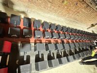 Haltères ajustables carrés à verrouillage rapide avec logo personnalisé en gros, haltères multifonctionnels universels pour la remise en forme à domicile
