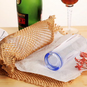 2025 Nhà Máy Bán Buôn Tùy Chỉnh Phân Hủy Sinh Học Căng Ra Tùy Chỉnh Tổ Ong Giấy Gói Cuộn Cho Quà Tặng Chai Thủy Tinh Vận Chuyển - Product Image 6