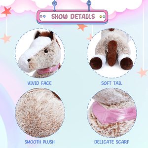 Haute qualité unisexe PP coton grand doux géant Ridable pour poney peluche Animal jouet soulagement du Stress cheval pour enfants - Product Image 3