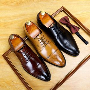 Mocassins de haute qualité en cuir de vachette, adaptés aux affaires et aux trajets quotidiens, avec semelle souple pour un port décontracté confortable pour hommes - Product Image 4