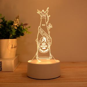 Lámparas LED de Ilusión 3D, Creativas, de Dibujos Animados, Mini Lámpara LED Acrílica Cálida para Mesa o Escritorio, Decoración, Luces Nocturnas - Product Image 3