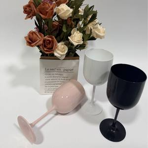 แก้วไวน์พลาสติก PS สีแดง สำหรับอีคอมเมิร์ซข้ามพรมแดน รุ่น CX Classic พร้อมพิมพ์โลโก้ เป็นมิตรต่อสิ่งแวดล้อมและยั่งยืน - Product Image 4