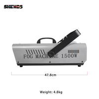 Machine à fumée LED SHEHDS 1500W pour mariage, DJ, éclairage de scène, télécommande sans fil, machine à fumée en fer, équipement d'effets pour discothèque