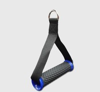 Logo personalizado Prime Fitness manijas antideslizante gimnasio mango de alta resistencia Pull-up D mango gimnasio con anillo D para bandas de resistencia