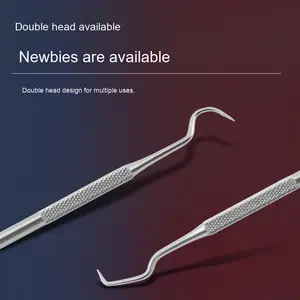 Kit d'outils dentaires pour l'élimination des taches dentaires Outils Détartreur dentaire en acier inoxydable <span class=keywords><strong>Ensemble</strong></span> de détartreurs pour tartre et calcul - Product Image 3