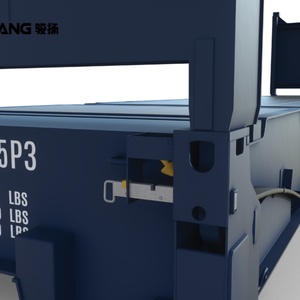 Conteneur plat pliable 40 pieds en acier Corten robuste pour transport maritime, modèle 40HC, avec extrémités murales - Product Image 6