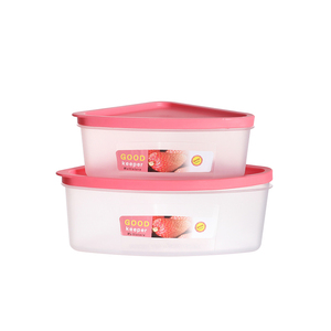 Bộ Hộp Đựng Thực Phẩm Hình Tam Giác Cho Tủ Góc Hộp Sắp Xếp Tủ Lạnh Rau Và Trái Cây Hộp Nhựa Không Chứa BPA - Product Image 1