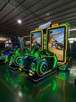 Máquina de Juegos de Carreras con Pantalla Vertical Dual de 75 Pulgadas, Simulador de Carreras para Dos Jugadores, Máquina Arcade de Alta Rentabilidad
