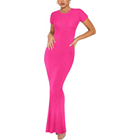 Robe longue moulante élégante et sexy pour femme, idéale pour les soirées, banquets et mariages