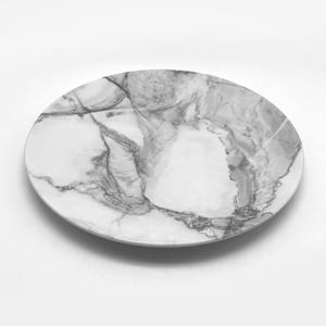 Elegante di Lusso Ristorazione <span class=keywords><strong>Prodotti</strong></span> Caldi del Commercio All'ingrosso di Disegno di Marmo Bianco Marmorizzazione Pasta Rotondo Piatto In Melamina Stoviglie - Product Image 6