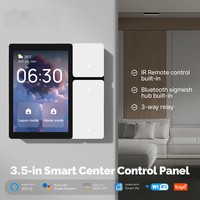 Système audio Tuya, panneau de commande central intelligent, barre tactile, Wi-Fi, 3 relais, télécommande IR intégrée pour Sigmesh Alexa Home