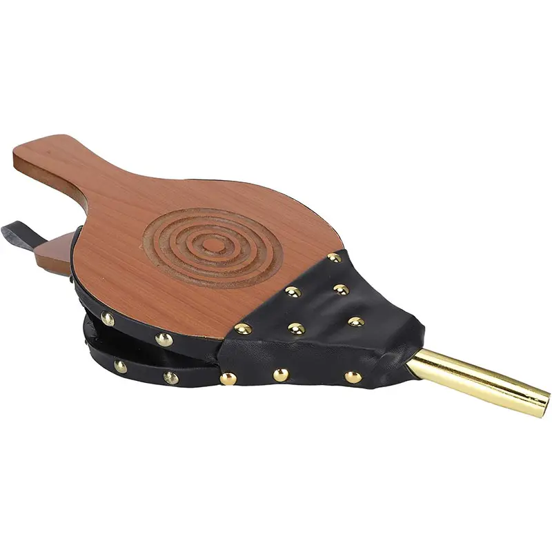 Soffietto manuale in legno camino soffiatore accessori per bocchetta per campeggio esterno barbecue caminetti interni