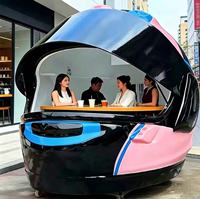 Casque d'extérieur grandeur nature créatif, idéal pour café, zone touristique, grand wagon-restaurant à vendre