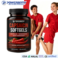 Capsules de Capsaïcine Puissante Extrait de Poivre de Cayenne 240 Comprimés Bien-être Général Naturel Direct Usine Halal