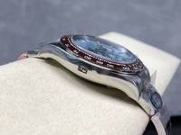 Montre de luxe avec bracelet ETA 20 mm, étanche, 40 mm, CFactory V2, acier inoxydable 904L, mouvement 4131, chronographe 1265-06, aiguilles bleu glace
