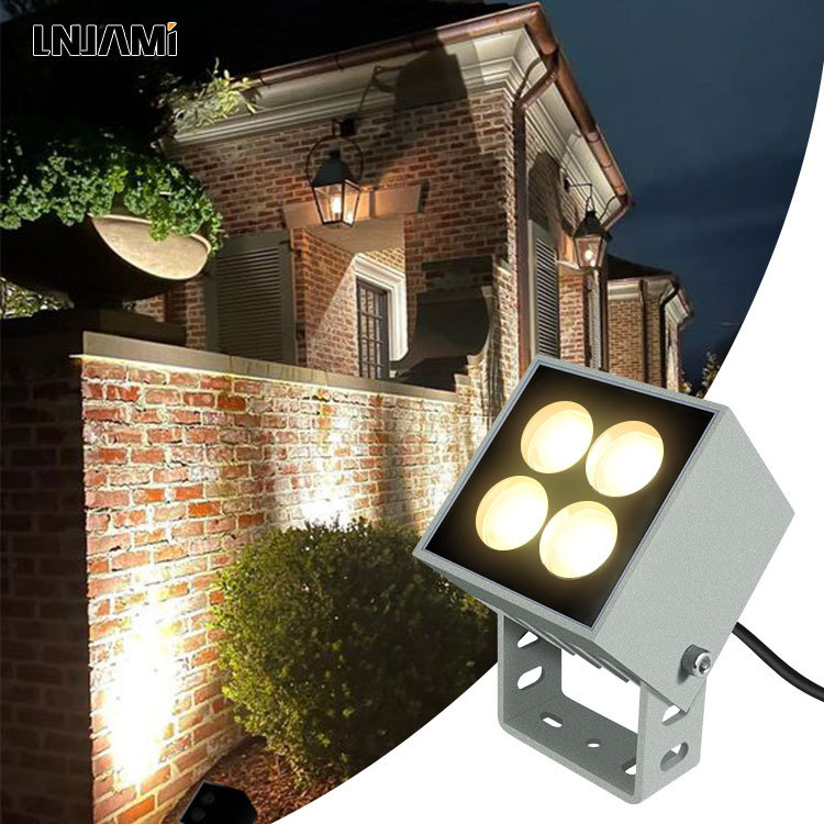 Водонепроницаемый светодиодный прожектор LNJAMI IP65 4 Вт 8 Вт DMX RGB для проекторов, прожекторная лампа