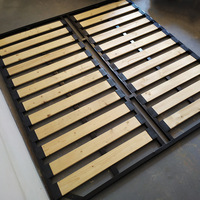 Double cadre de lit de rangement pliable en métal, 120x190cm, 150x200cm, 120x200cm et 180x200cm