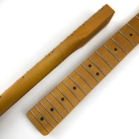 Manche de guitare électrique TL en érable torréfié avec trous pour mécaniques de 8 mm, 21 frettes, finition satinée
