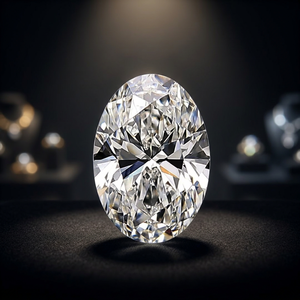 Diamant de laboratoire ovale certifié IGI, taille excellente, couleur DEF, clarté VVS VS1, pour la fabrication de bijoux - Product Image 2