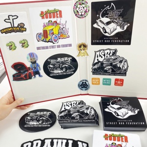 Autocollants en vinyle pour voiture, papier synthétique pour fenêtre, pare-chocs, <span class=keywords><strong>application</strong></span> de logo de marque personnalisé - Product Image 2