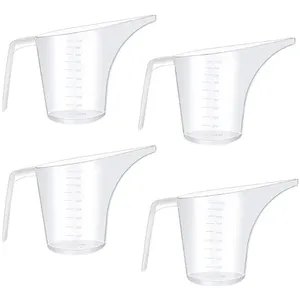 Kitchen Laboratory 1000 ml Cook Baking Measure Tool Long Spout Funnel Pitcher Easy Pour Plastic Measuring Cup with Scale