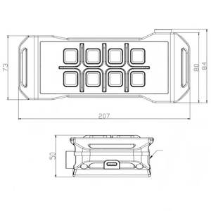 נייד 11-כפתור שליטה מרחוק תעשייתי עבור מנוף מלגזה שליטה תעשייתי מתג בקרה 8 מכונות בנייה חלק - Product Image 5