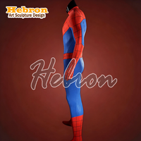 Kostum Cosplay Spider-man Berkualitas Tinggi Bahan Spandex Bernapas, Setelan Celana Panjang dan Pendek untuk Dewasa Unisex, Pakaian Replika Film