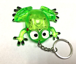 Novelty Mini Light up Frog Key Chain Toys