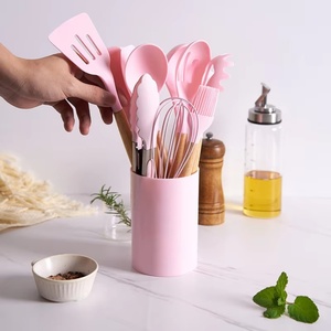 Heat Resistant <b>Kitchen</b> Cooking Utensils Set Wood Handle <b>Kitchen</b> <b>Gadgets</b> Utensil Set Silicone Cooking Utensils Set for <b>Kitchen</b> - Product Image 6