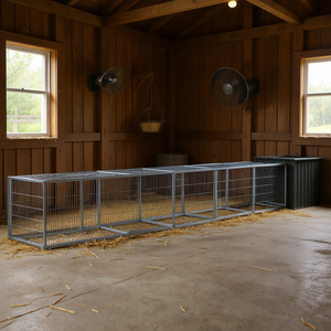 Jaula para pollos de acero galvanizado D0100H79VDP Antracita Larga vida útil para avicultura - Product Image 2