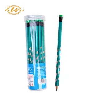 عالية الجودة مريح الثلاثي شكل قلم رصاص HB مع ممحاة ل القرطاسية مكتب التموين