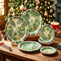 Assiettes en papier imprimées colorées, jetables, pour fêtes d'anniversaire, décorations pour enfants et adultes