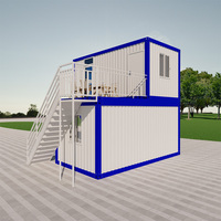 Conception d'usine Portable Préfabriqué Flat Pack Appartements Bâtiment Préfabriqué Deux étages Chambre simple Salon Conteneur Bureau Maison