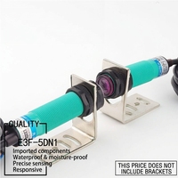 Capteur photoélectrique à faisceau traversant E3F-5DN1 NPN NO 10m, barrière optique intelligente DC 6-36V IP65, protection de signal industriel