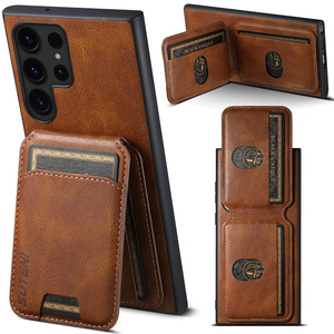 Envío gratuito de lujo de negocios Pu Flip <span class=keywords><strong>Funda</strong></span> de teléfono de cuero con ranura <span class=keywords><strong>para</strong></span> tarjeta titular <span class=keywords><strong>para</strong></span> <span class=keywords><strong>Samsung</strong></span> S25 S24 S23 <span class=keywords><strong>S22</strong></span> Plus <span class=keywords><strong>ultra</strong></span> - Product Image 1