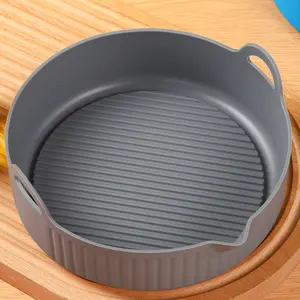 Silicone Air Fryer Tray Grease Pan Baking Oven Tray Square Polygonal Silicone Baking Pan For Kitchen Use