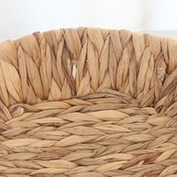 Panier de rangement moderne en jacinthe d'eau tressée, vente directe usine, pour usage domestique, écologique et durable, idéal pour fruits, collations et pain