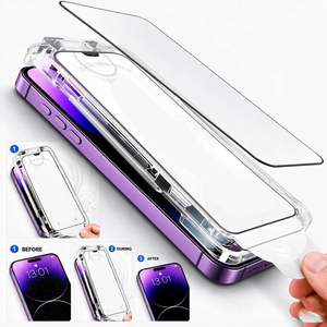 โรงงานผลิตโดยตรง รับทำโลโก้ตามสั่ง OEM ODM ฟิล์มกระจกนิรภัย 2.5D Ultra-Thin 9H HD สำหรับ 18 Pro Max ติดตั้งอัตโนมัติ - Product Image 4